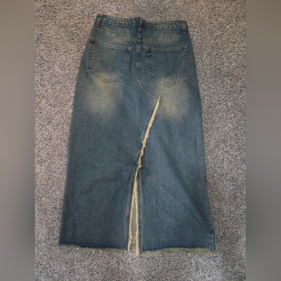 Signature8 Blue Denim Skirt - Picture 3 of 4